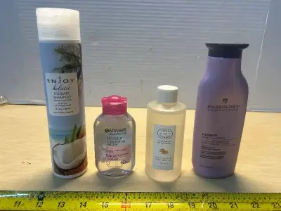 Shampoo(2), micellar cleansing water and  facial cleansing oil
