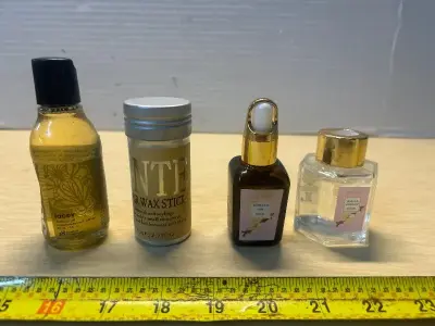 Laundry soap, hair wax stick , vanilla oats body oil and diffuser