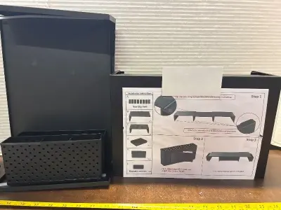 heavy duty desk organizer (untested) includes instructions