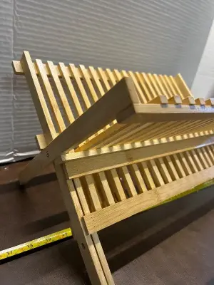 foldable wodeen stand