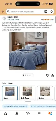 King quilt 104”x92”