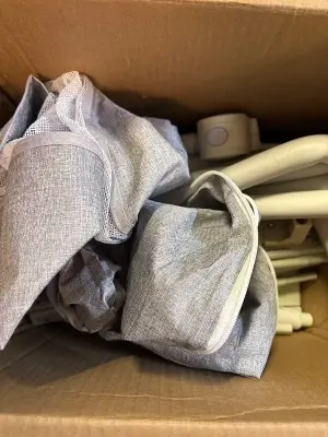 Disassembled piece of toddler furniture