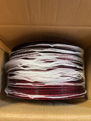 50 pcs red charger plates