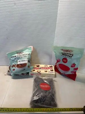 Melting wafers, whoppers, dark chocolate