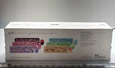 Blue keyboard & mouse combo set