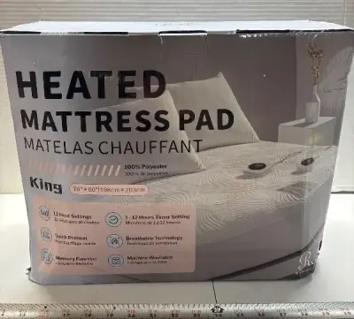 King heated mattress pad