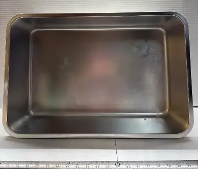 3 stainless steel cat litter boxes