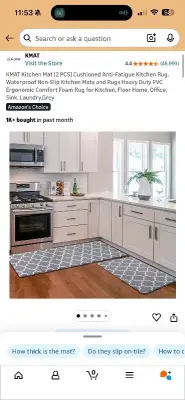 Kitchen mat 2 pcs