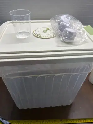 custom air seal container with wheels