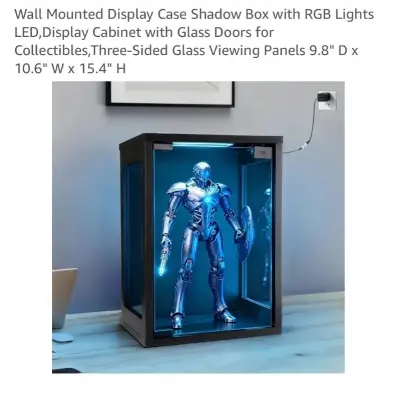 Wall mounted display shadow box