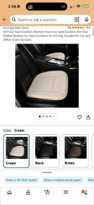 Car seat cushion