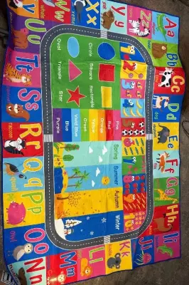 Kids alphabet rug