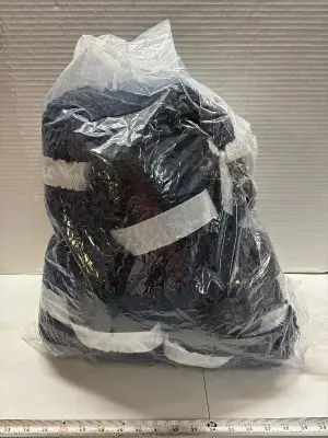 8pk black fluffy yarn