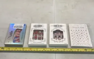 3 packs nails and stickers