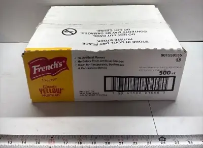 500ct Frenches Mustard packs exp:03/26