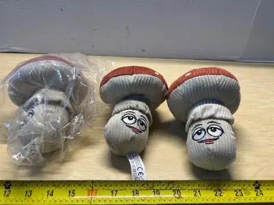 Mushroom dog toys (3)