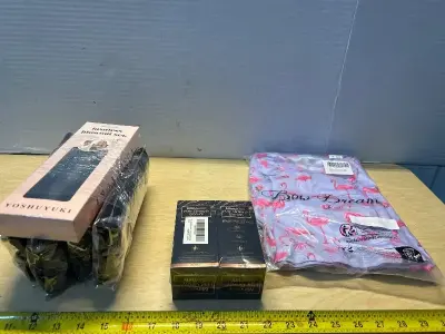 Hair growth serum (2), girls dress and heartless hair curlers (5)