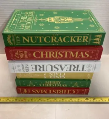 Christmas Faux Book Storage