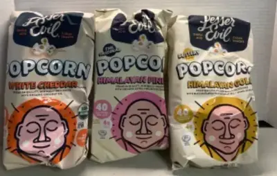 Three Bags Lesser Evil Popcorn (04/2026)