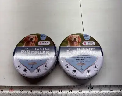 (2) 2pk large dog flea collars