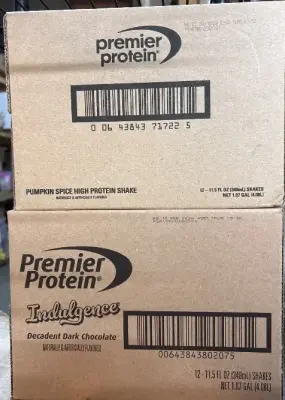 (2) 12pk Premier protein p spice and chocolate exp:02/26 06/26
