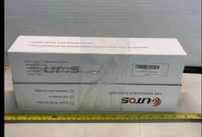 Two Car Windshield Sunshades