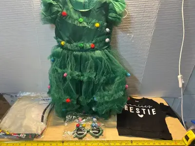 Kids outfits (2)(120/80) and Christmas outfit (adult)