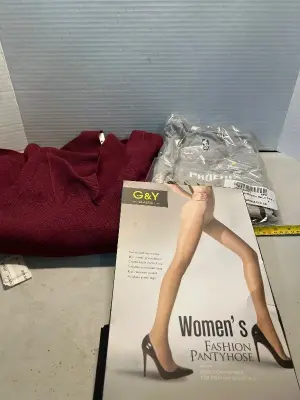 size xl sweater , nba phoenix tshirt, womens pantyhose