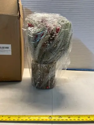 faux plant christmas decor