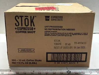 264 Stok espresso Coffee shot exp:01/26