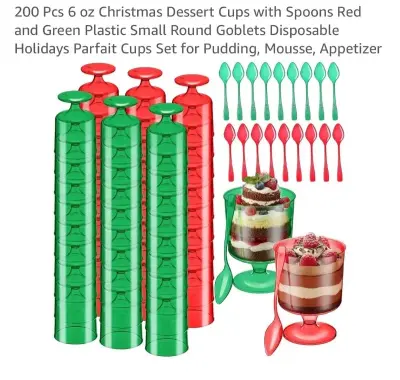 200ct plastic dessert cups