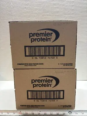 (2) 12pk pumpkin spice protein shake exp:07/26