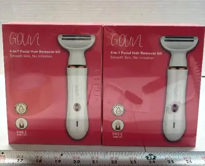 (2) 4 in 1 facial hair remover kit