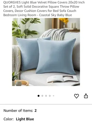 (3) 2pk pillow covers 20”x20”