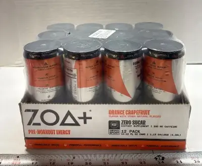 12pk ZOA+ pre workout energy exp:08/25