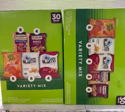 (2) 30ct variety chipes exp:01/26