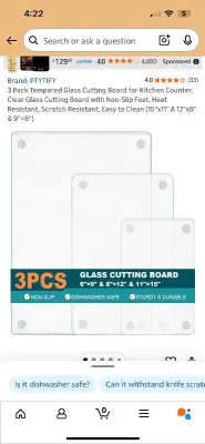 3pk Glass cutting boards (3)