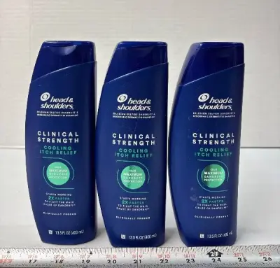 (3) Head & Shoudlers clinical strength dandruff shampoo