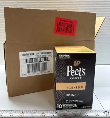 (6) 10pk Peet’s coffee medium roast Kcups exp:01/26