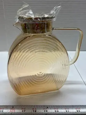 Glass water pitcher