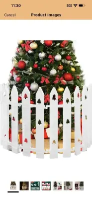 fence for christmas tree