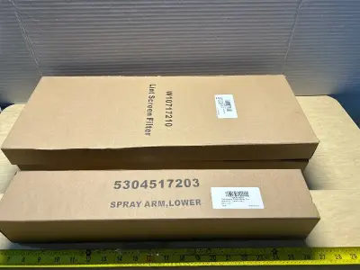 Dishwasher lower sprayer arm and dryer lint screens(2)