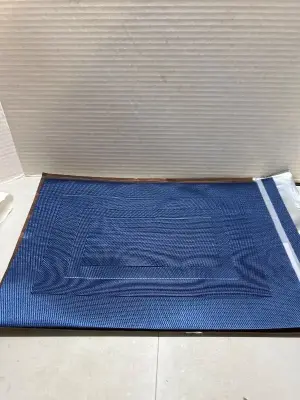 6 navy blue place mats
