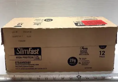 12pk Slimfast strawberry exp:02/26