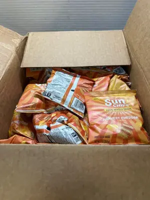 lot of mini harvest cheddar sun chips 01/27/26