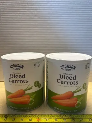 Dehydrated diced carrots (2)(2lbs)(09/2025)