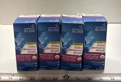 (4) baby’s Organic elderberry drops exp:04/26