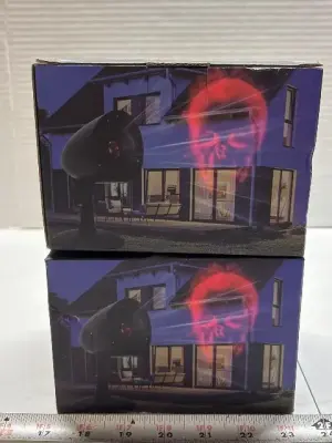 2 Halloween light projector