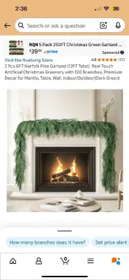 Christmas mantle decor and ornaments