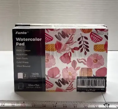 (5) 7”x10” watercolor pads